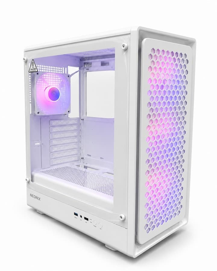 BOITIER NEONIX APUS WHITE 4 FAN ARGB