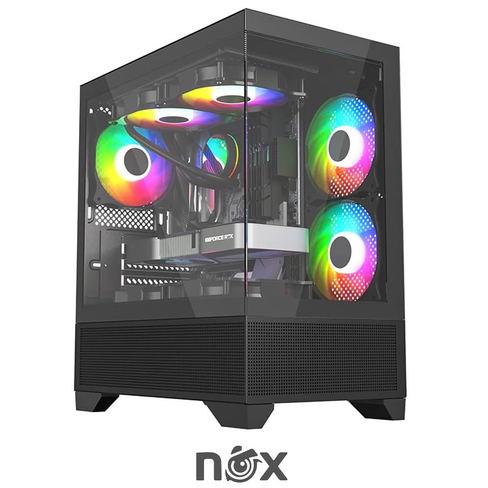 BOITIER NOX RAVEN BLACK 5 FAN