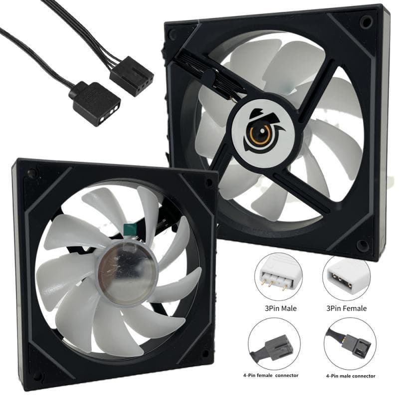VENTILATEUR NOX M42-BLACK ARGB