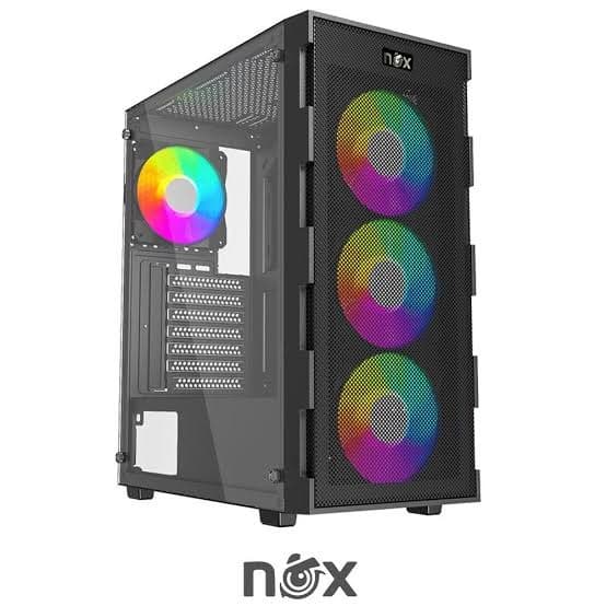 BOITIER NOX NEXUS BLACK PLUS 4 FAN ARGB