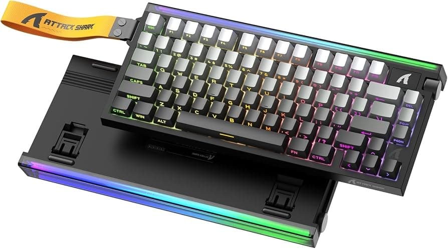 CLAVIER GAMING ATTACK SHARK R85 HE MOONLIGHT  MECANIQUE MAGNETIQUE