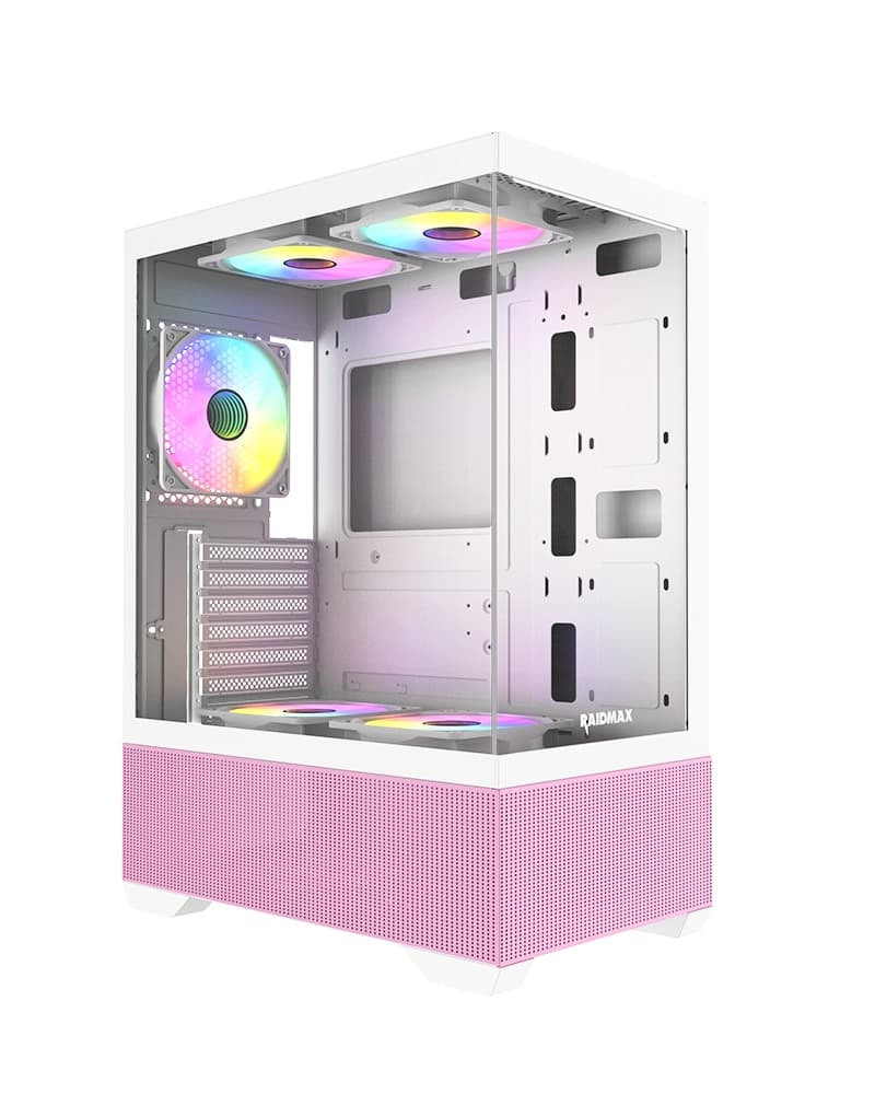 BOITIER RAIDMAX I802 AIR VIBE PINK