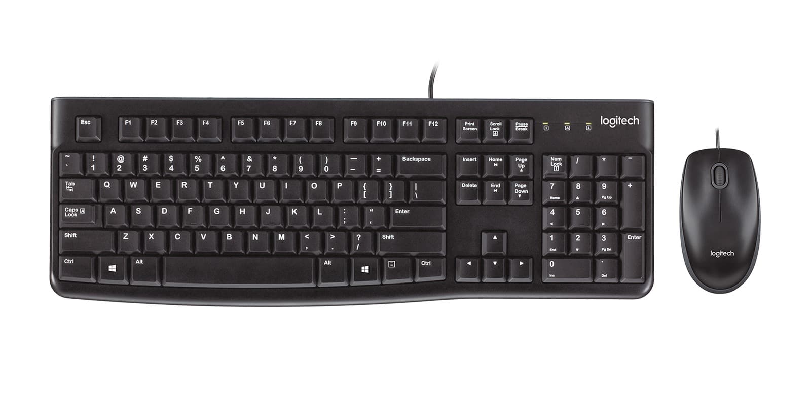 COMBO CLAVIER SOURIS LOGITECH MK120 AVEC FIL
