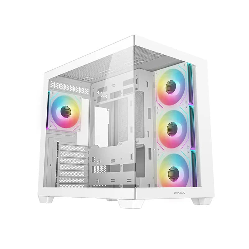 BOITIER DEEPCOOL CG530 WHITE 4FAN ARGB