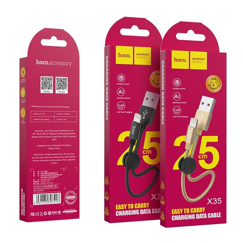 CABLE HOCO X35 USB TO LIHNTNING EASY TO