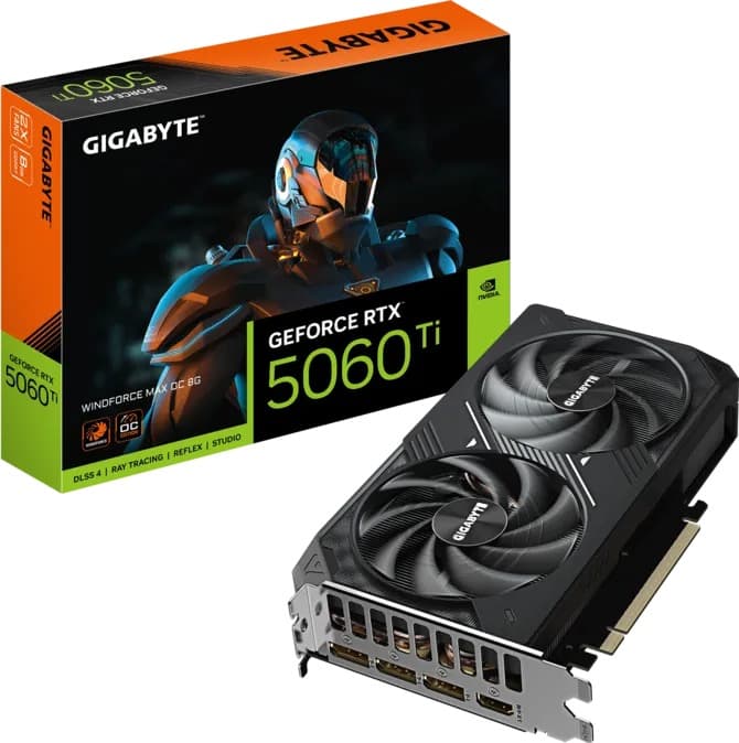 VGA GIGABYTE RTX 5060 TI WINDFORCE MAX 8GB OC