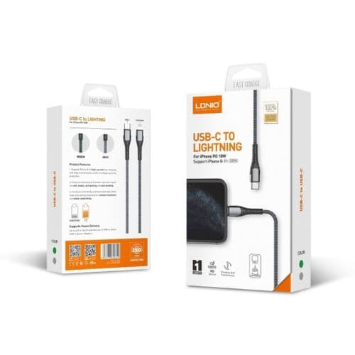 CABLE SIYOTEAM LDINIO LC111 30W TYPE C TO IPHONE