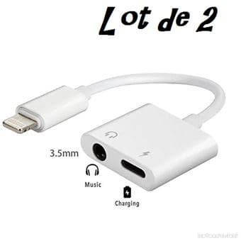 ADAPTATEUR IPHONE TO AUDIO + CHARGE IPHO