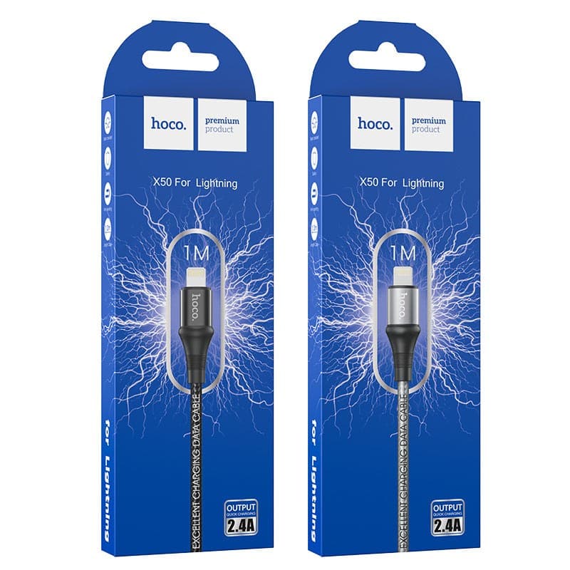 CABLE HOCO X50 USB LO LIHNTNING 2.4A