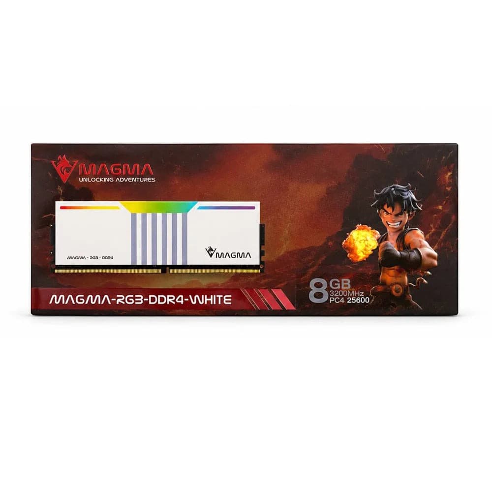 RAM MAGMA 8 GB 3200MHZ DESKTOP WHITE RGB