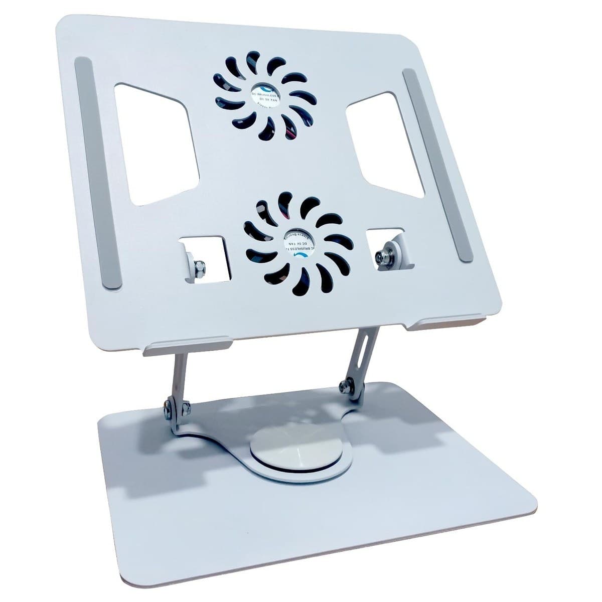 SUPPORT LAPTOP EN METAL ADJUSTABLE AVEC 2 VENTILO YL906