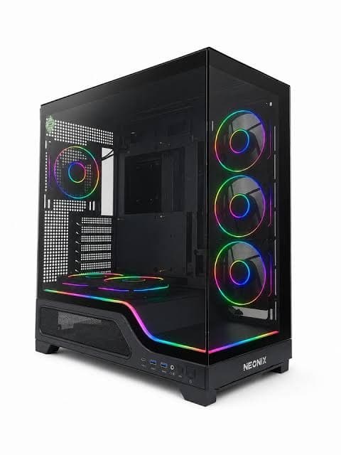 BOITIER NEONIX THUNDER BLACK 6 FAN ARGB
