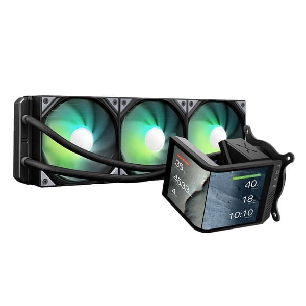 WATERCOOLING TRYX STAGE 360 ARGB DUAL SCREEN BLACK