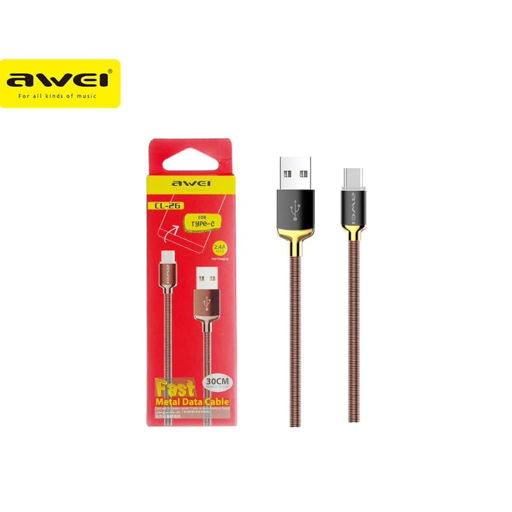 CABLE DATA TYPE C 30CM AWEI CL-26