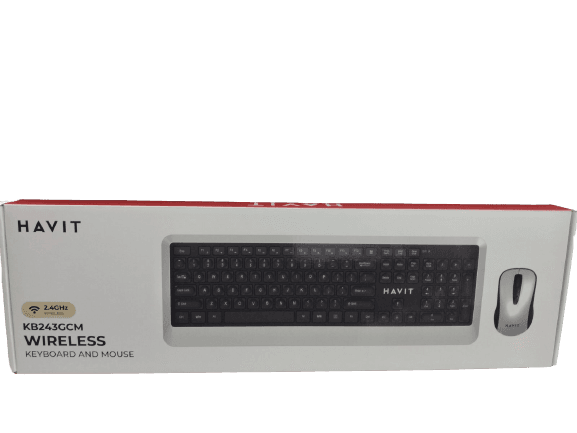 COMBO CLAVIER SOURIS SANS FIL HAVIT 243