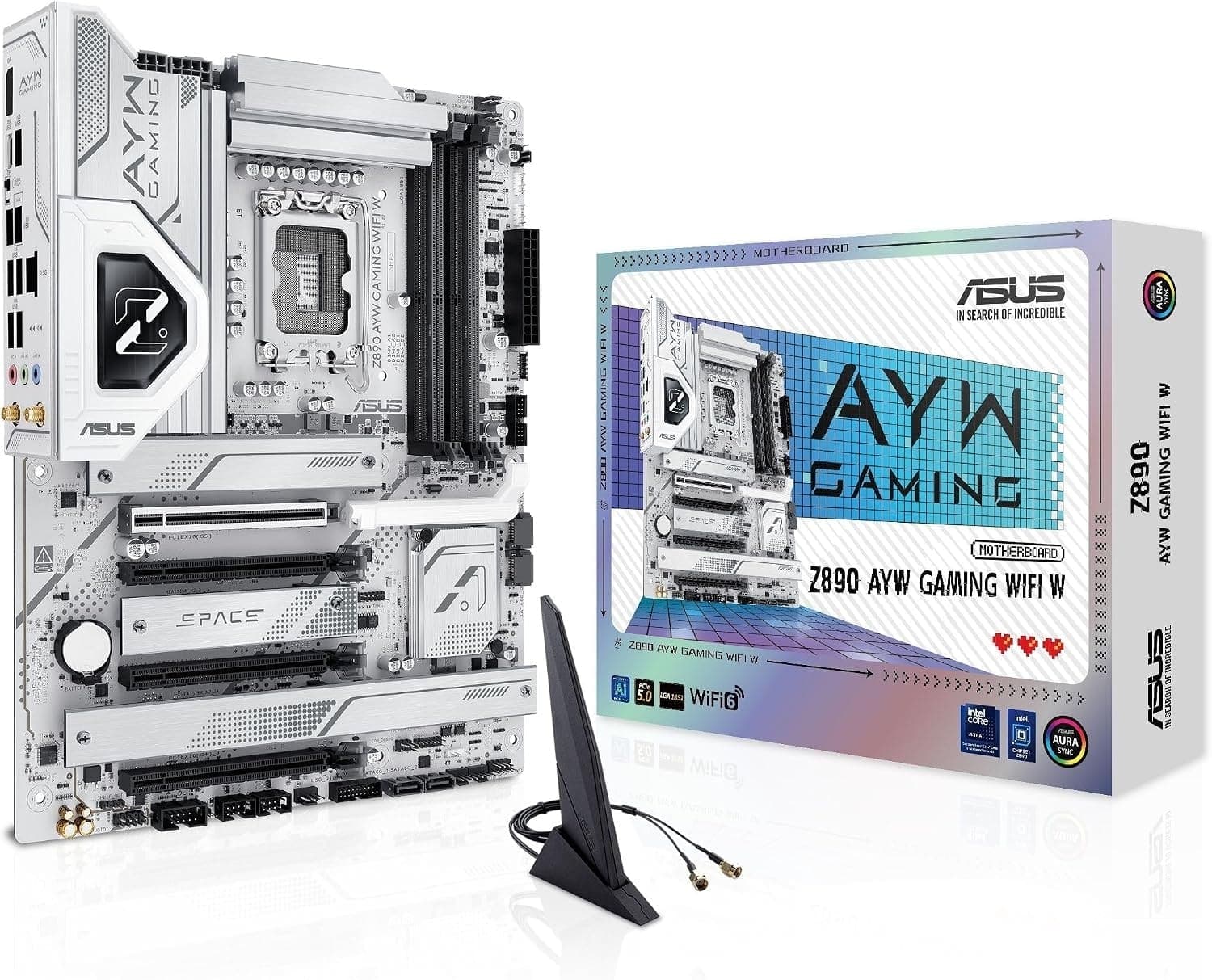 CARTE MERE ASUS Z890 AYW GAMING WIFI WHITE