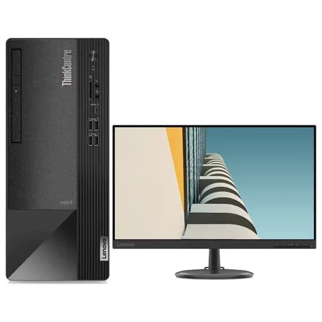 PC DE BUREAU LENOVO NEO 50T I5-135000 / 8 GB / 256GB SSD / 1TB HDD / ECRAN C22-20 21.5"